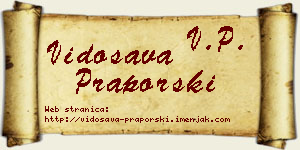Vidosava Praporski vizit kartica
